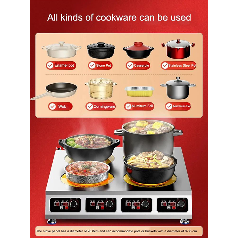 Micro-Call Ceramic Stove Commercial Multi-Head Commercial 2-Head Light Wave Stove 3500W High-Power Casserole Braised Chicken