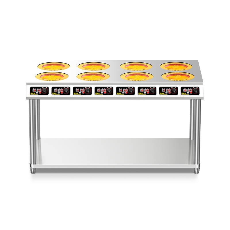 8 Burners Commercial Induction Electric Ceramic Stove Work Hotel Industry Restaurant Use Best Selling Customized