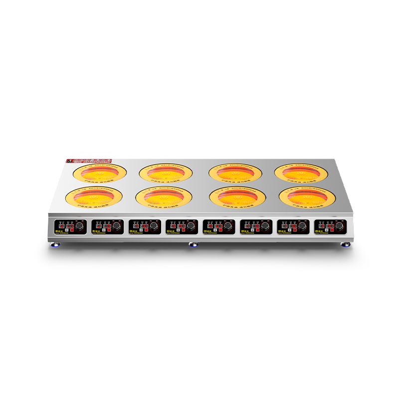 8 Burners Commercial Induction Electric Ceramic Stove Work Hotel Industry Restaurant Use Best Selling Customized
